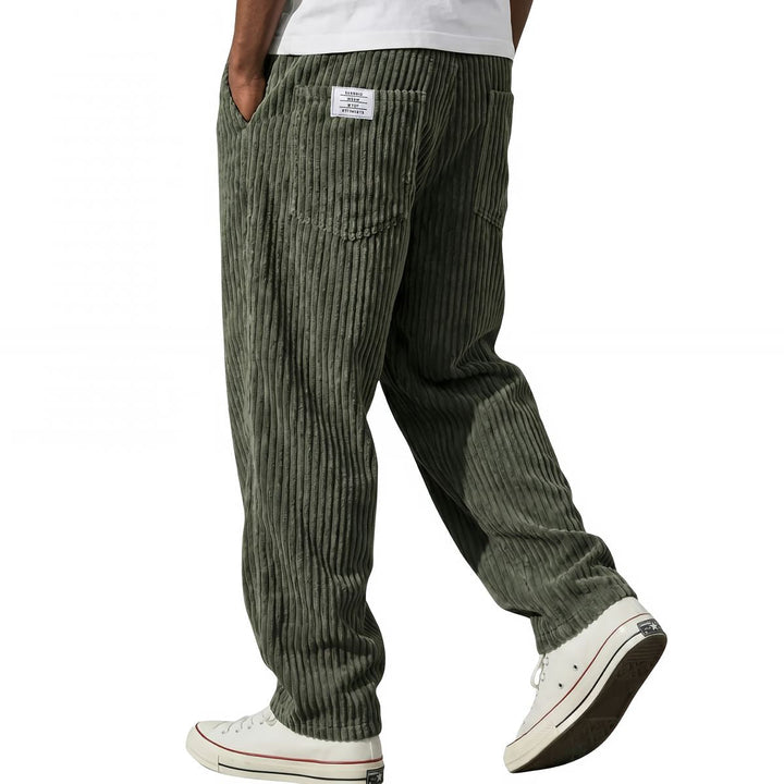 Herren Hose | Corduroy Hose mit elastischem Bund