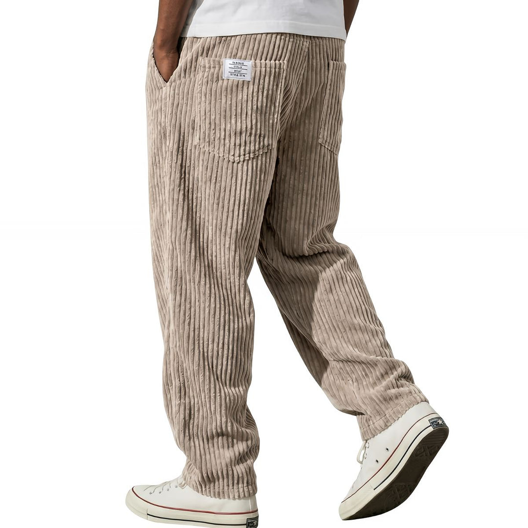 Herren Hose | Corduroy Hose mit elastischem Bund