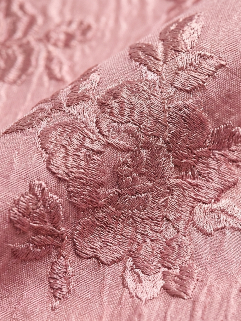 Xanthea | Maxi-Hemdblusenkleid mit kurzen Ärmeln, Gürtel und strukturiertem Blumendruck