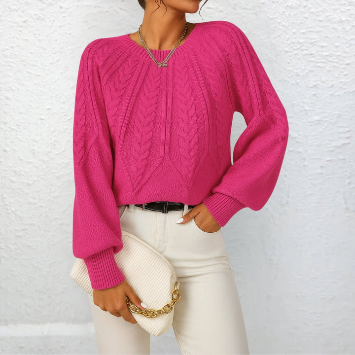 Erika™ | Eleganter Strickpullover mit weiten Ärmeln