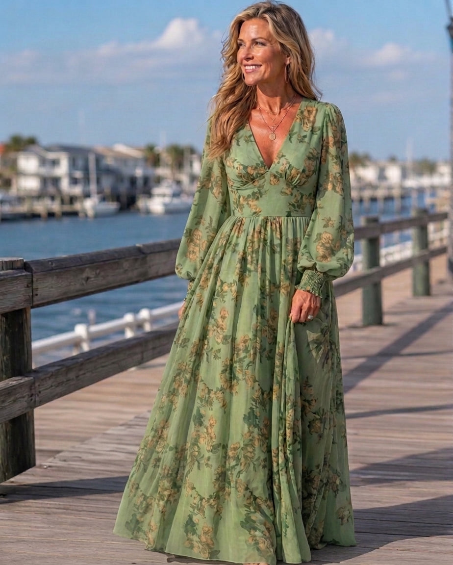 Josien | Blumiges Maxikleid
