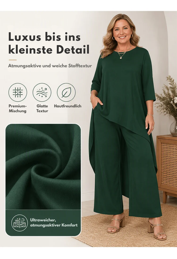 Asymmetrisches Oversize Hosen-Set – Locker & vielseitig
