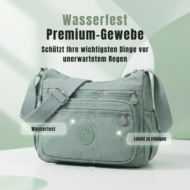 Leichte Nylon-Umhängetasche mit mehreren Taschen