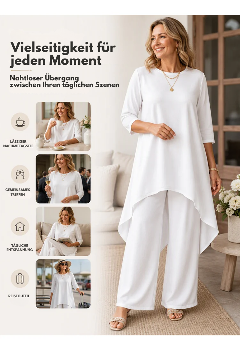 Asymmetrisches Oversize Hosen-Set – Locker & vielseitig