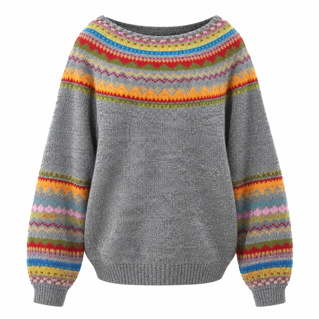 Seraina – Strickpullover mit Muster