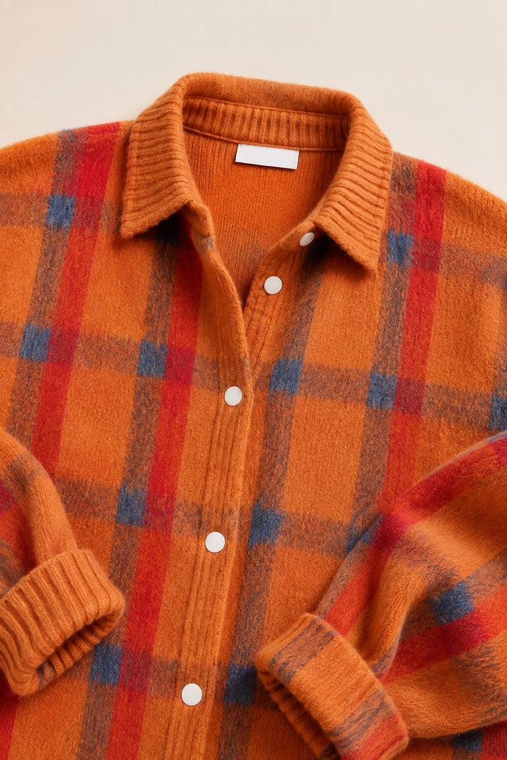 Corinne | Karierter Cardigan