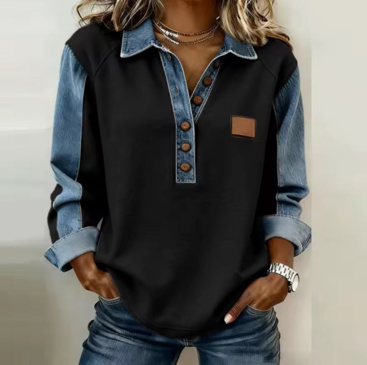 Elisa | Sportlicher Kontrastpullover