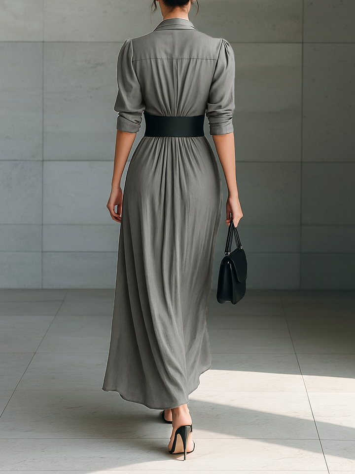 Zéphyrine | Lange Plissierte Robe
