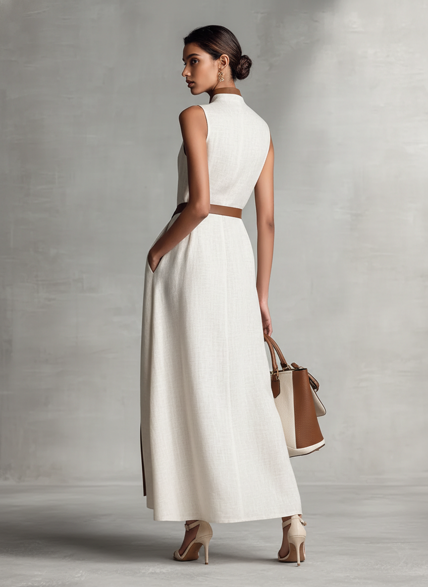 SUZANNE™ - ELEGANTES V-AUSSCHNITT SOMMER-MAXIKLEID