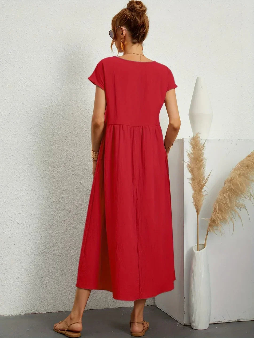 Gabrielle™ — Midi-Kleid fließende Eleganz ohne Zeit