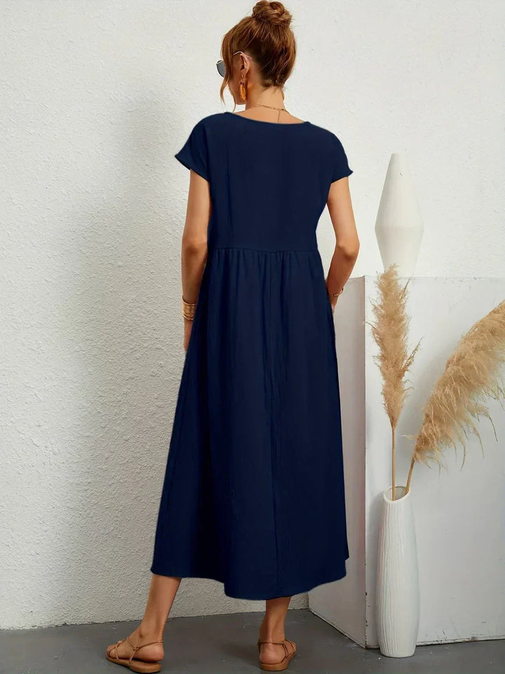 Gabrielle™ — Midi-Kleid fließende Eleganz ohne Zeit