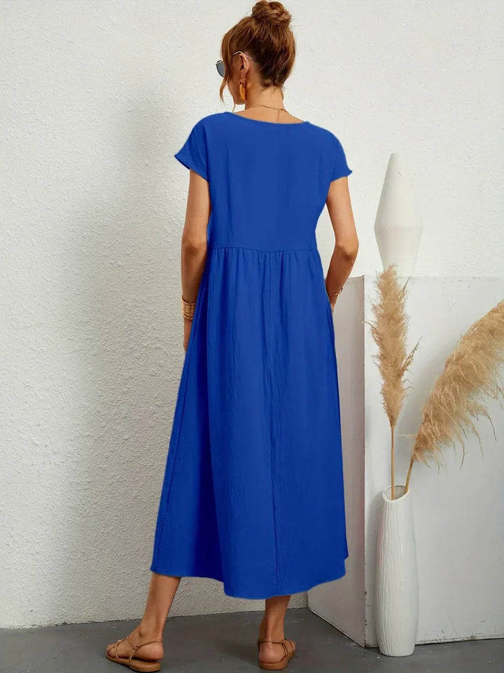 Gabrielle™ — Midi-Kleid fließende Eleganz ohne Zeit