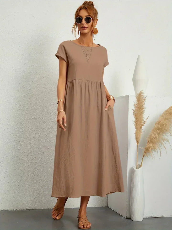 Gabrielle™ — Midi-Kleid fließende Eleganz ohne Zeit