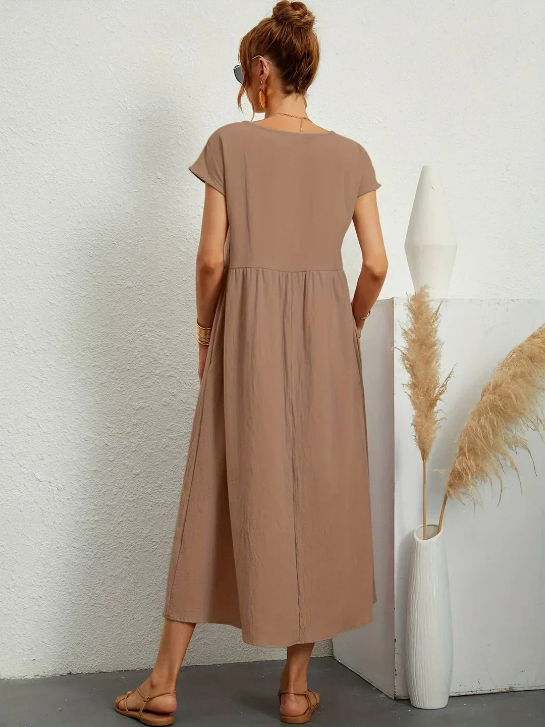 Gabrielle™ — Midi-Kleid fließende Eleganz ohne Zeit