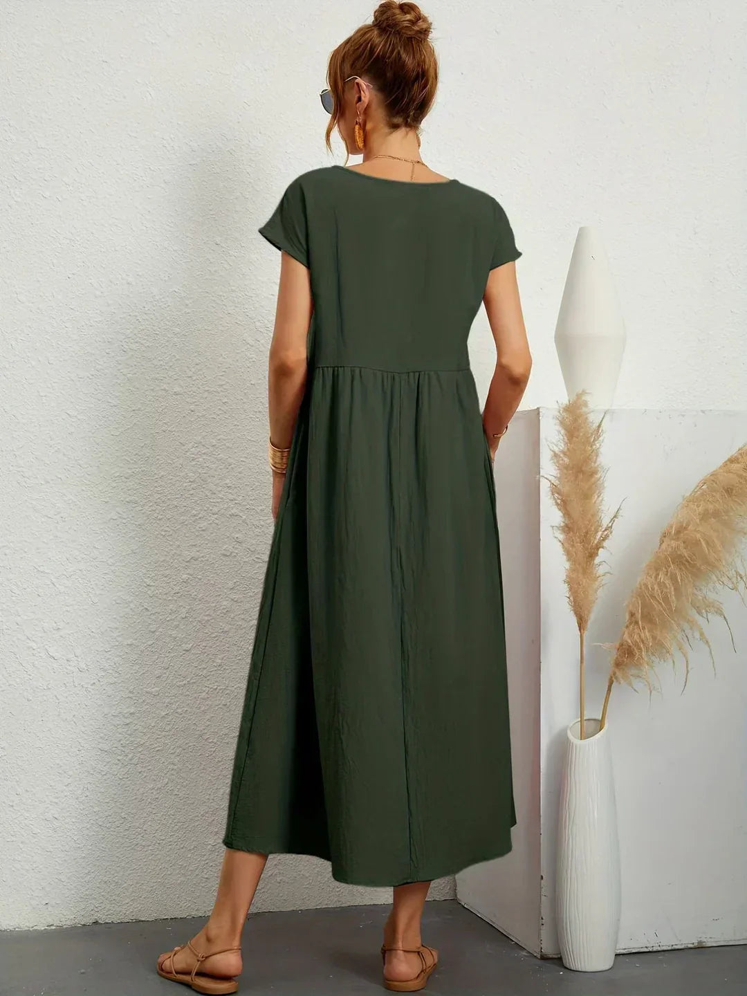 Gabrielle™ — Midi-Kleid fließende Eleganz ohne Zeit