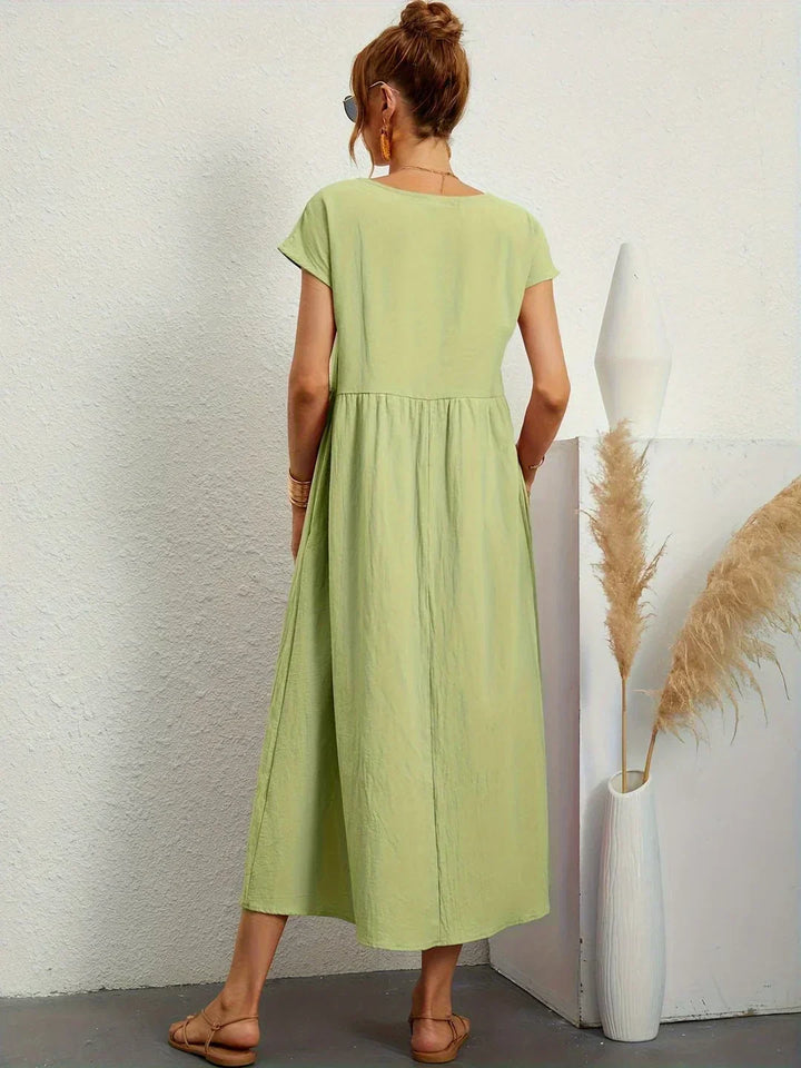 Gabrielle™ — Midi-Kleid fließende Eleganz ohne Zeit