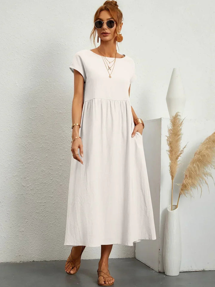 Gabrielle™ — Midi-Kleid fließende Eleganz ohne Zeit