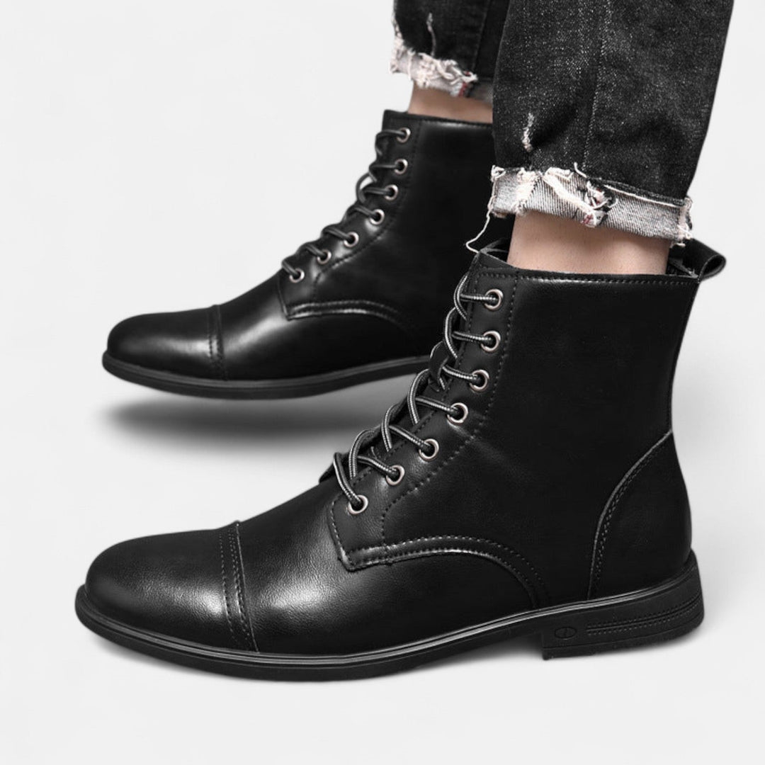 Elias | Stilvolle Herrenstiefel aus Kunstleder