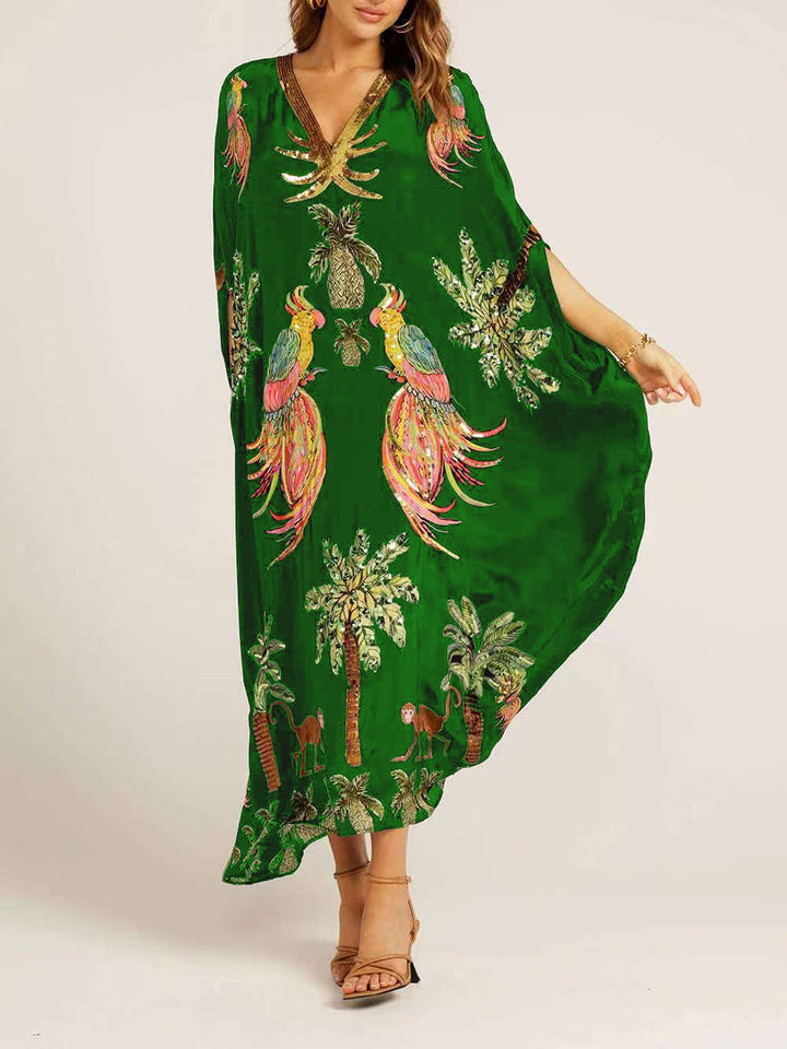 Robe mit schulterfreiem Schnitt
