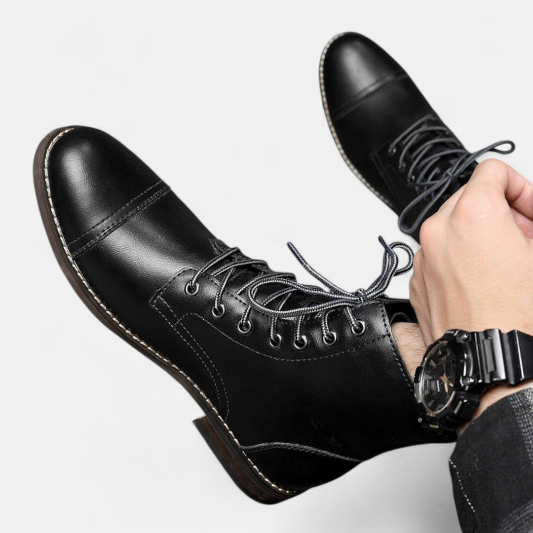 Elias | Stilvolle Herrenstiefel aus Kunstleder