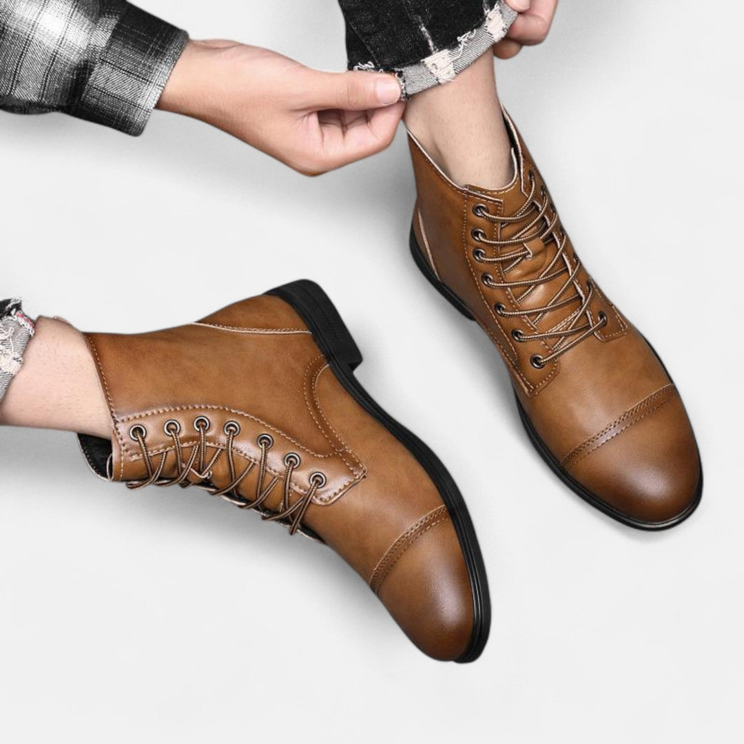 Elias | Stilvolle Herrenstiefel aus Kunstleder