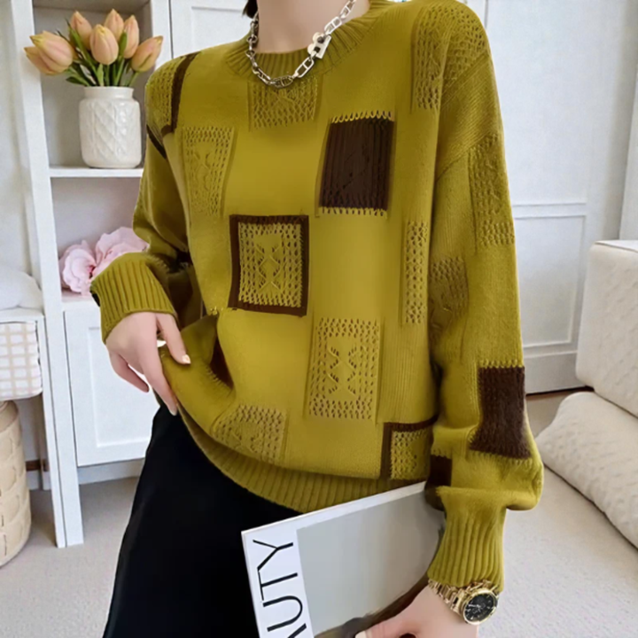 BLANDINE™ | Eleganter geometrischer Pullover