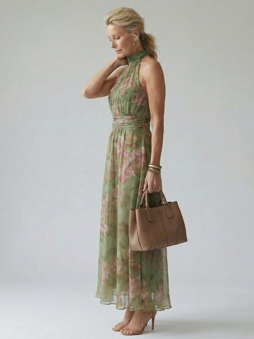 Naomi | Neckholder-Maxikleid