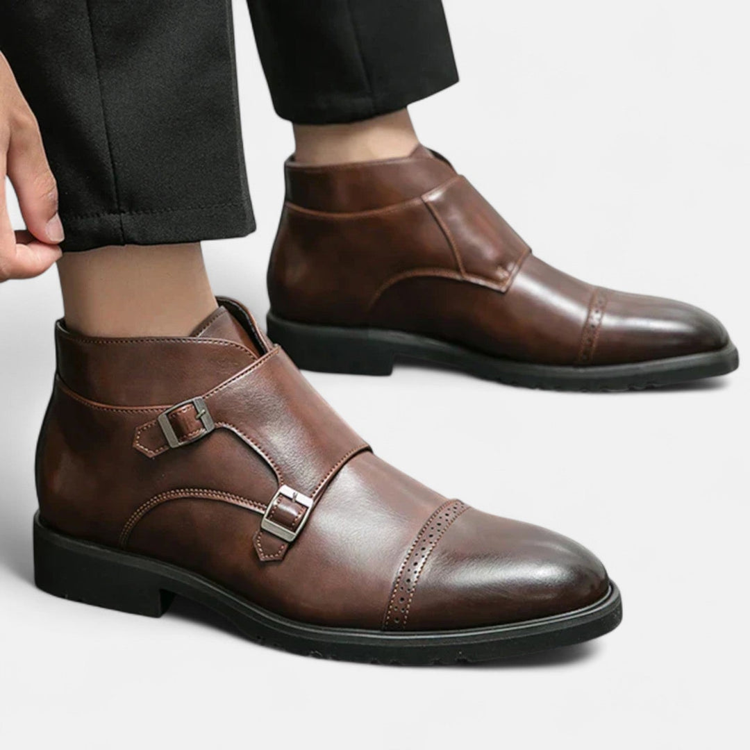Leon | Monk-Strap Stiefeletten aus Ecopelle