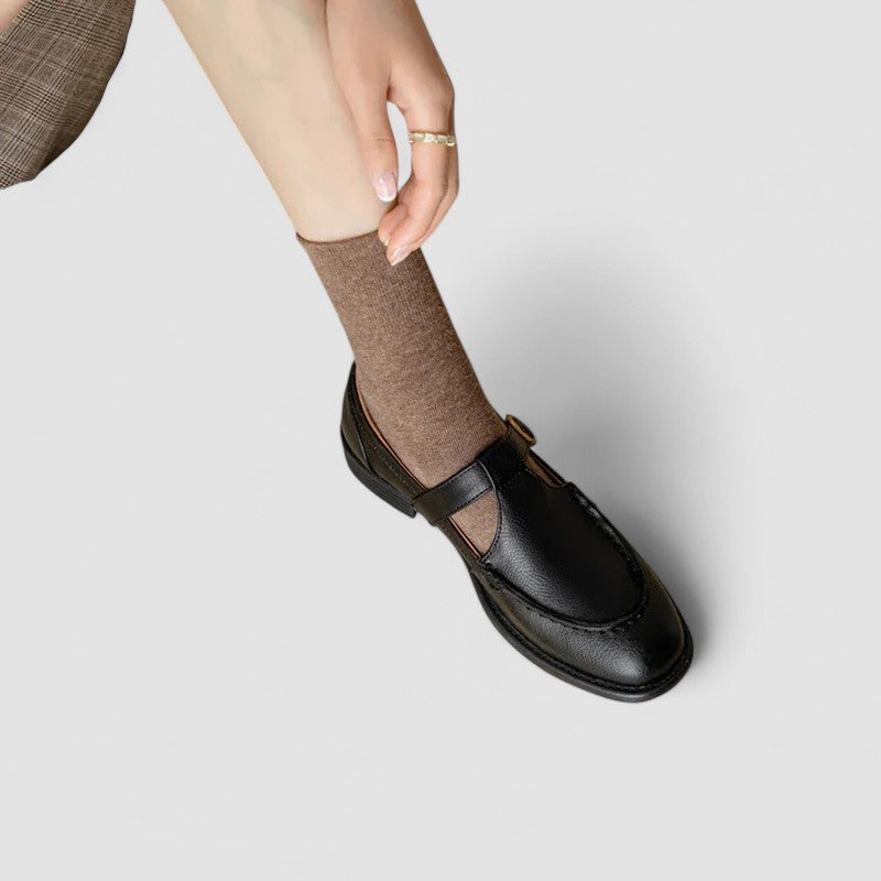 Baby Schuhe mit quadrater Spitze Nathalie