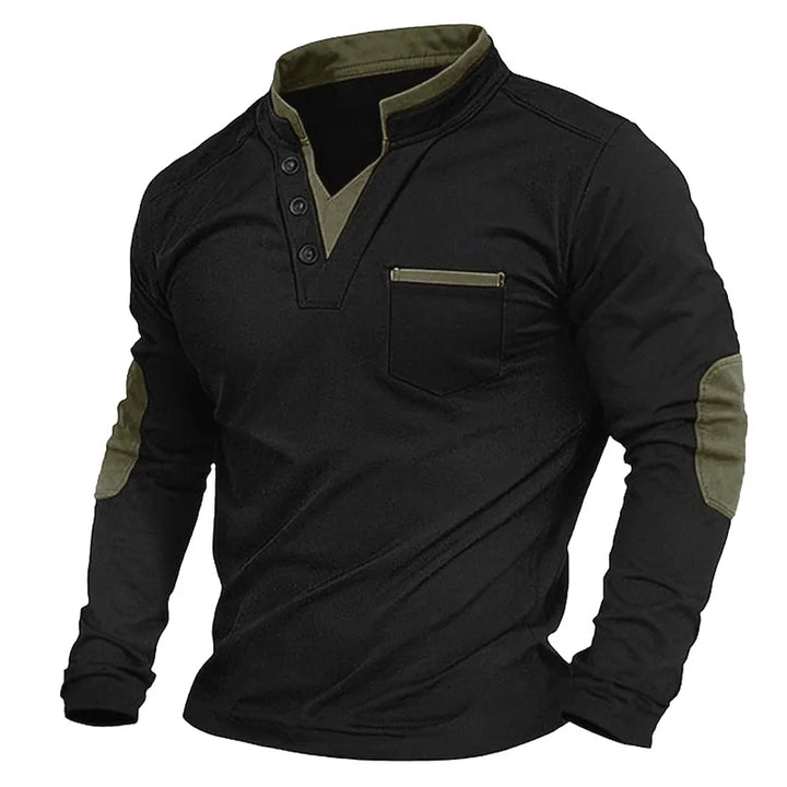 Silvio | Pullover mit Knopfkragen