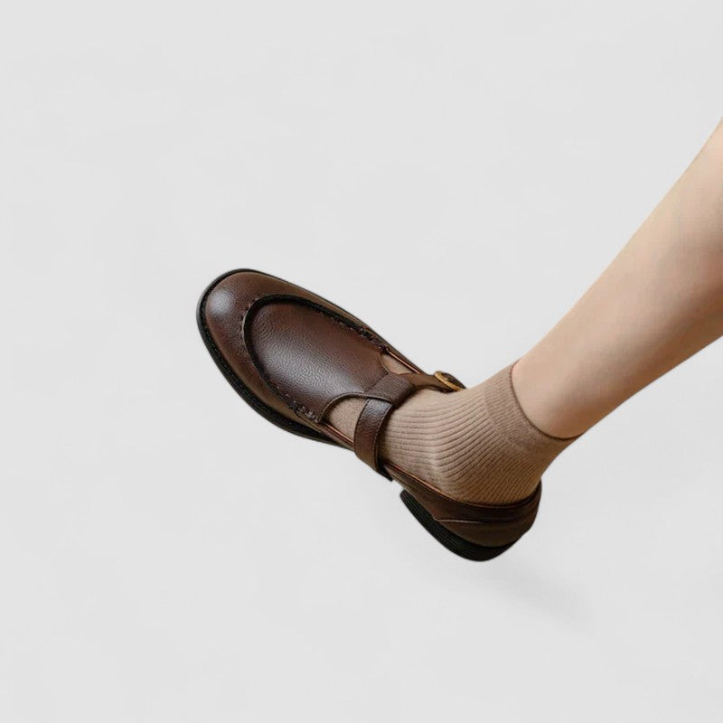 Baby Schuhe mit quadrater Spitze Nathalie
