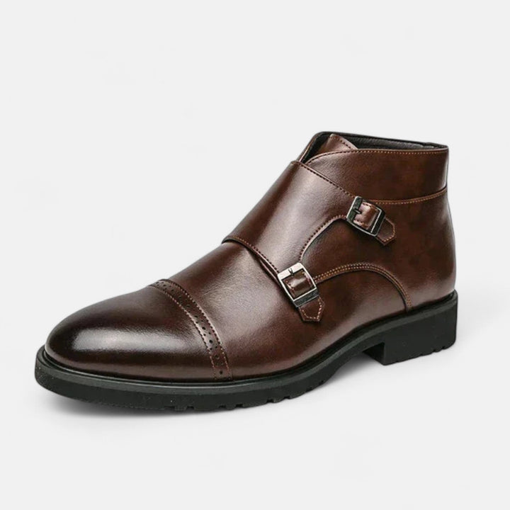Leon | Monk-Strap Stiefeletten aus Ecopelle
