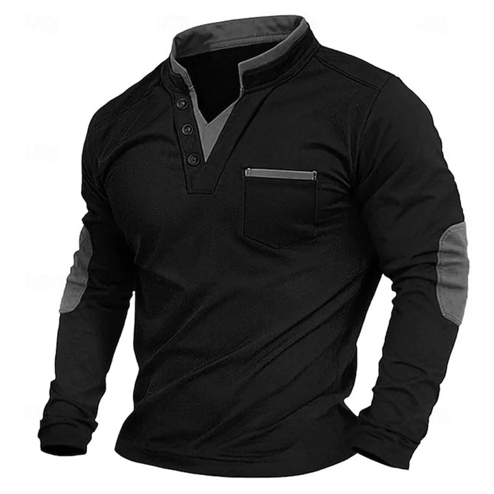 Silvio | Pullover mit Knopfkragen
