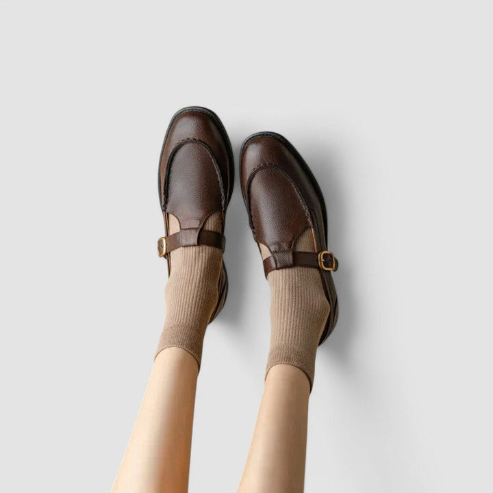 Baby Schuhe mit quadrater Spitze Nathalie
