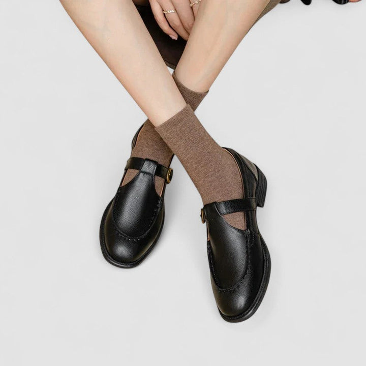Baby Schuhe mit quadrater Spitze Nathalie
