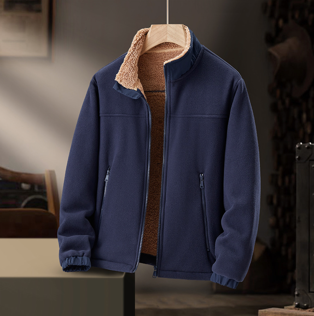 Grayson | Plüschkragen Zip-Jacke