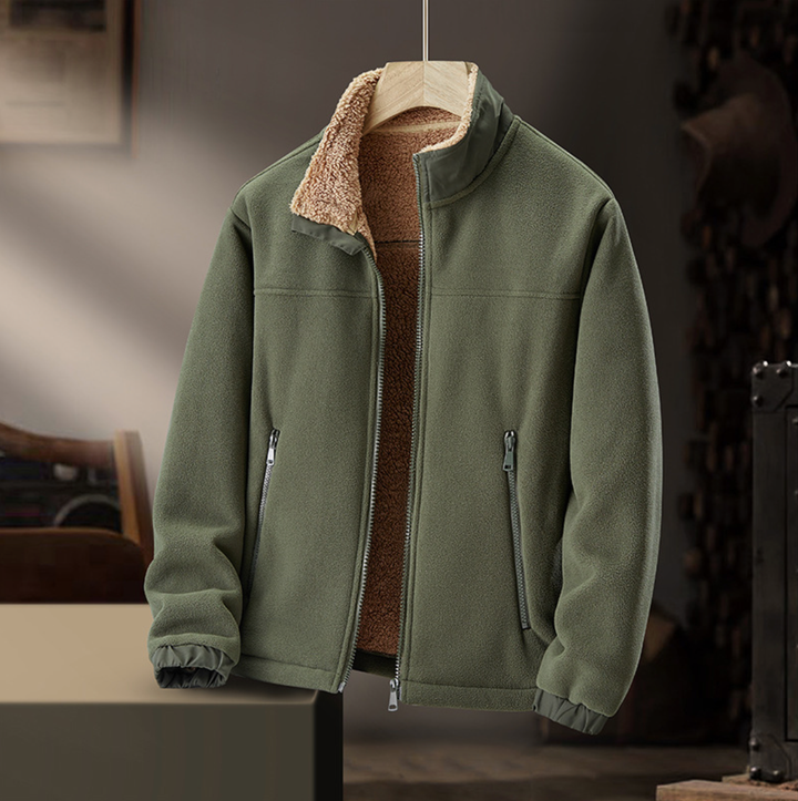 Grayson | Plüschkragen Zip-Jacke