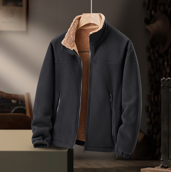 Grayson | Plüschkragen Zip-Jacke