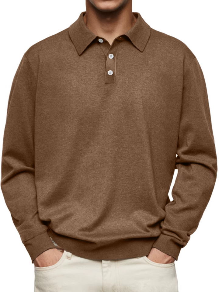 Laurin – Langarm-Poloshirt