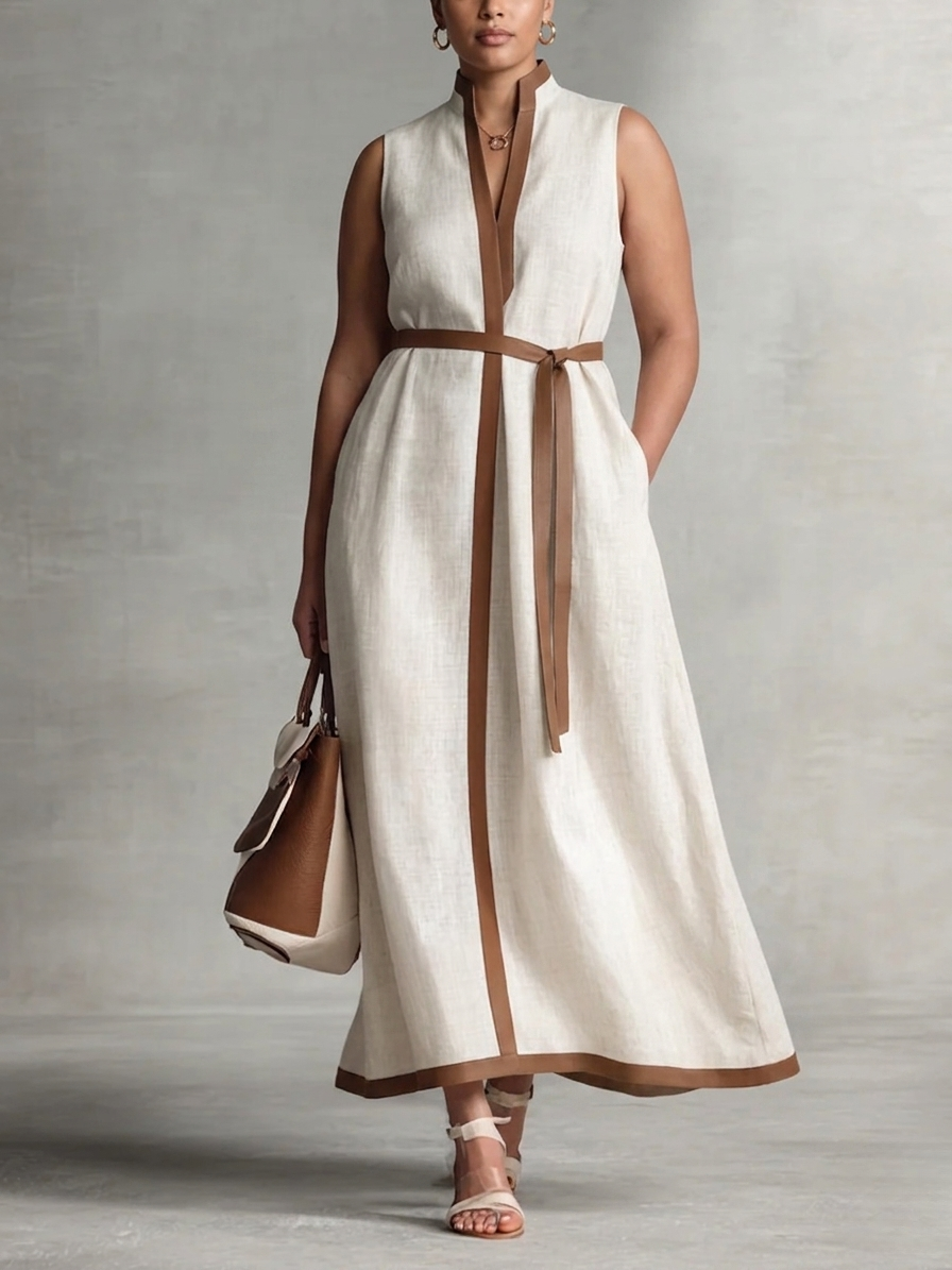 SUZANNE™ - ELEGANTES V-AUSSCHNITT SOMMER-MAXIKLEID