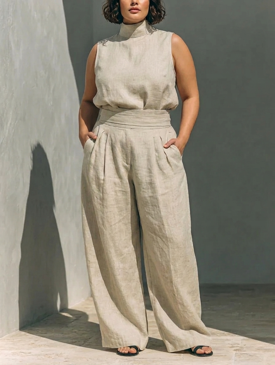 LENORA™ - SOMMERSET AUS BAUMWOLL-LEINEN-MIX