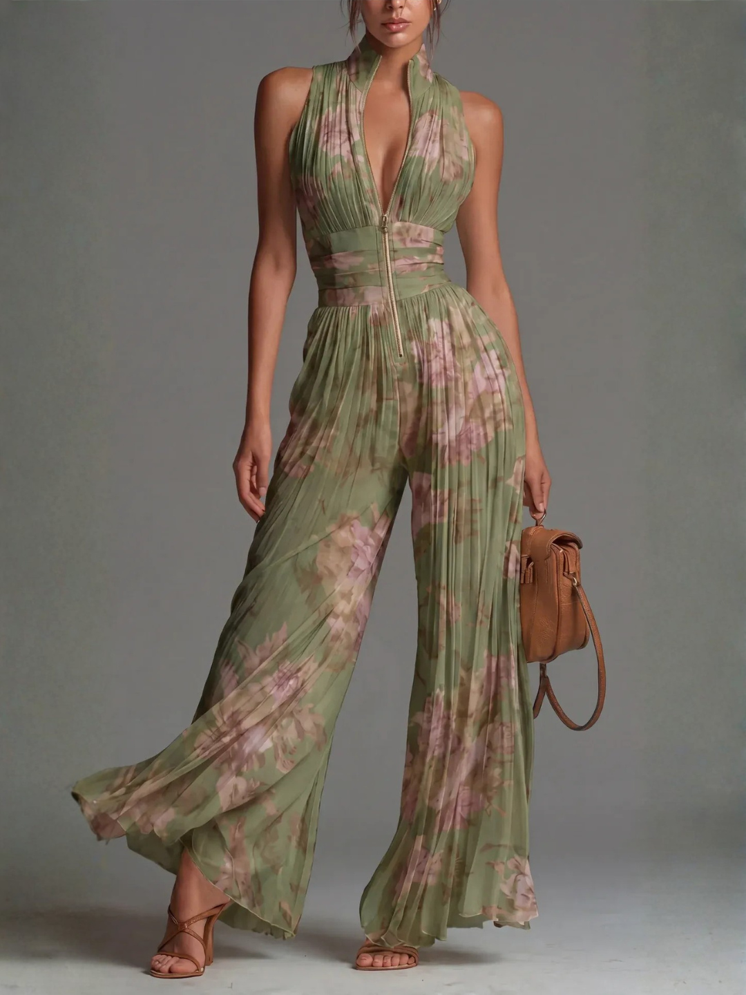 LAURA™ - ELEGANTER PLISSEE-JUMPSUIT