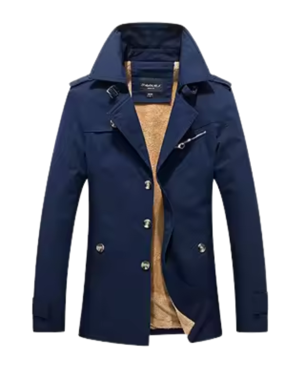 Eleganter Gepolsterter Trenchcoat