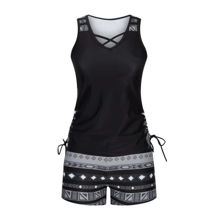 Tankini mit geometrischem Druck