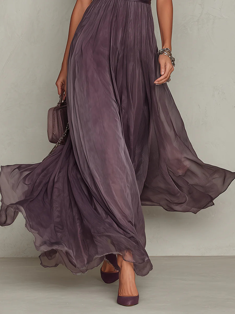 MARILYN™ - ELEGANTES GERAFFTES SOMMER-MAXIKLEID