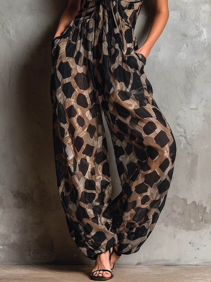 Roberte Kombination — Tierdruck mit Halter