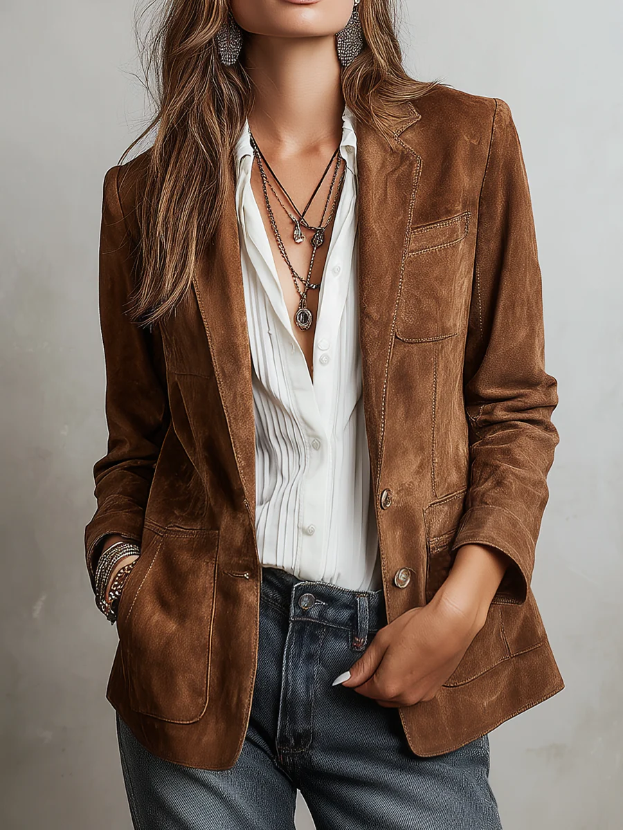Marcelle | Vintage Brauner Blazer