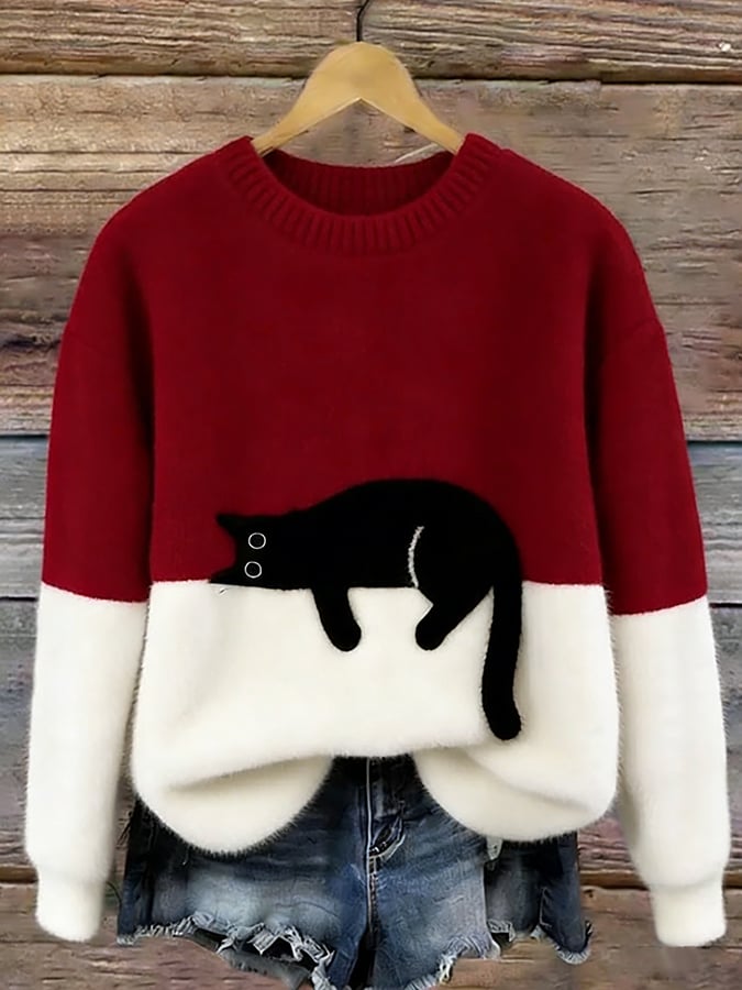 Eleganter Katzenpullover
