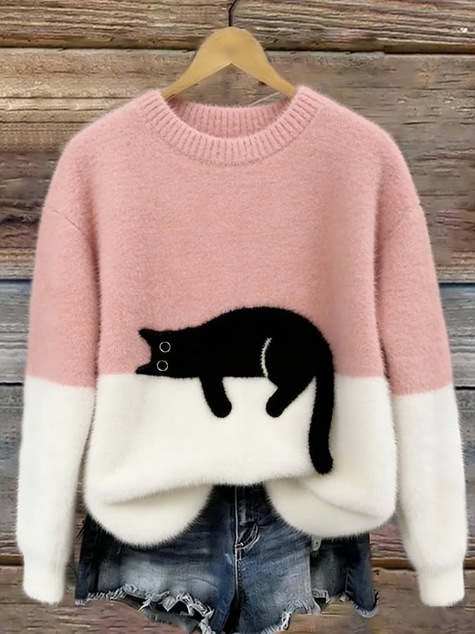 Eleganter Katzenpullover