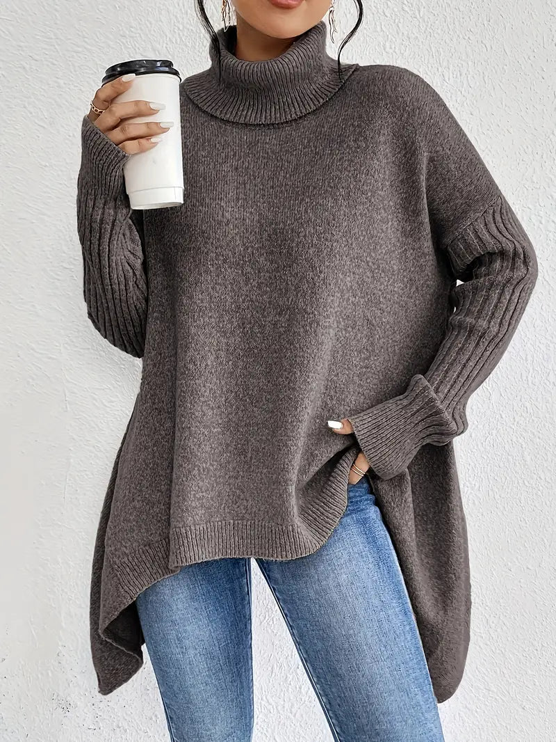 Amara™ | Eleganter langer Rollkragenpullover